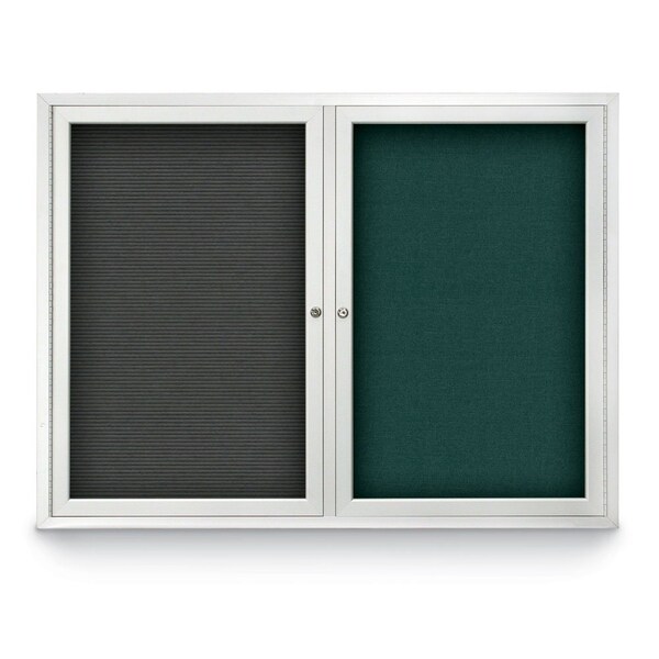 United Visual Products Corkboard, Synthtc Forbo/Bronze, 36" x 36" UV403-BRONZE-FORBO - main